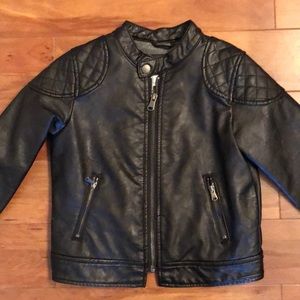 Zara Boys Faux Leather Coat